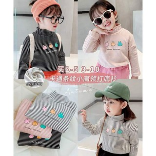 Áo cao cổ 3cm cho bé gái chất đẹp