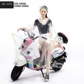 Áo mưa thời trang trong suốt có viền 1 đầu chất dẻo dai bền hàng chất lượng cao