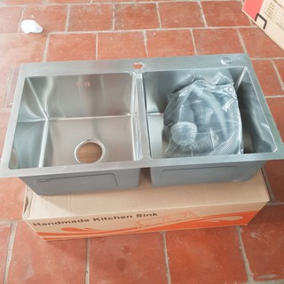 [GIÁ XƯỞNG]Chậu rửa bát 2 hố KT 7843 cân.