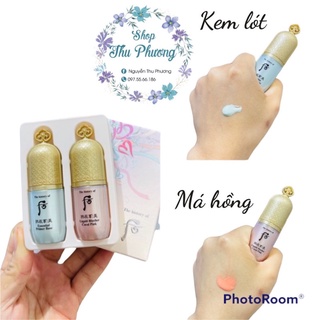 Cặp kem lót +má hồng whoo mini 8ml, date 2024