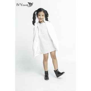[NHẬP WABRTL5 GIẢM 10% TỐI ĐA 50K ĐH 250K ]Áo khoác dài tay dáng suông bé gái IVY moda MS 71G0381