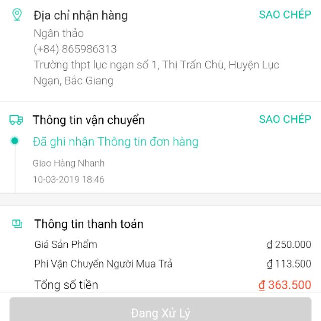 Combo tui thơm