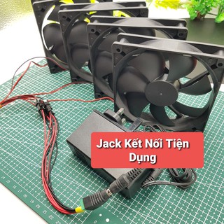 Bộ Quạt 4 Quạt Tản Nhiệt 9CM 12CM 2800-3000RPM❤️Bộ Tản Nhiệt Máy Tính Wifi Thủy Sinh❤️Quạt Hút Mùi Tiện Dụng