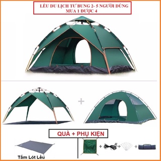 Lều cắm trại, lều du lich dã ngoại, câu cá 2- 5 người, dễ dàng gập mở, đóng gói nhỏ gọn, thuận tiện