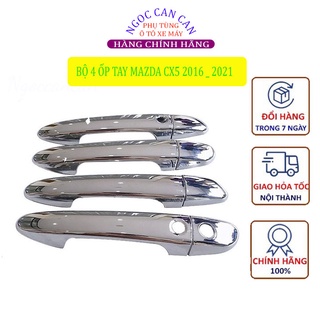 Ốp Tay Nắm Cửa Xe Mazda CX5 Đời 2016-2021 Mạ Crom