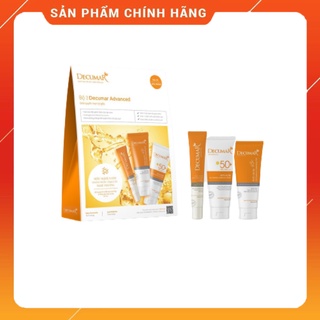 [NEW] Combo sạch mụn DECUMAR ADVANCED [Gel rửa mặt kiềm nhờn, gel ngừa mụn, kem chống nắng] (Decuma, advance)
