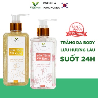 Bộ đôi sữa tắm trắng da, Cặp sữu tắm hương hước hoa, Lưu Hương Lâu V9QUEEN