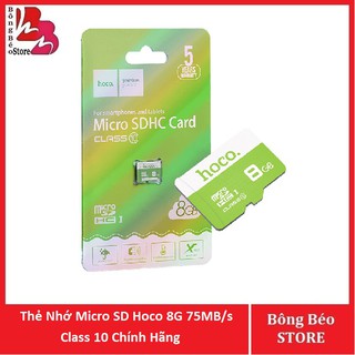 [BH 5 Năm] Thẻ Nhớ Micro SD Hoco 8G 75MB/s Class 10 Chính Hãng
