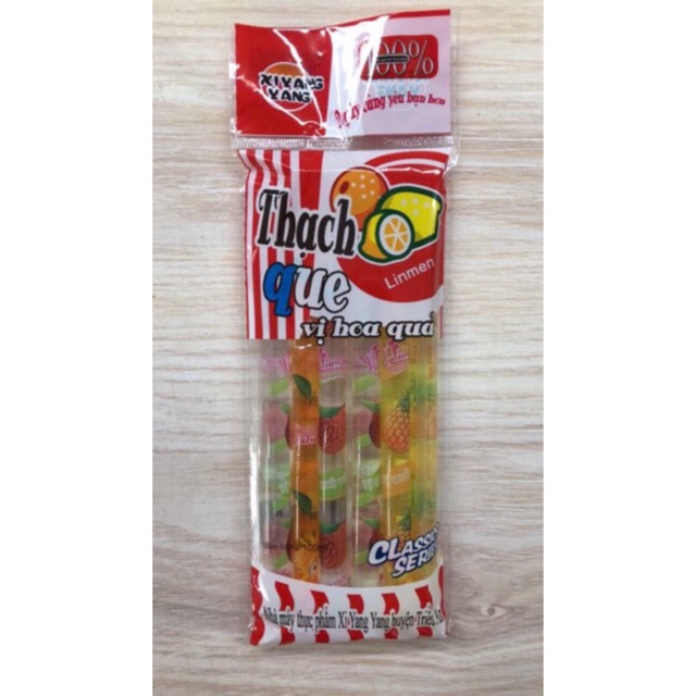 Thạch que trái cây (20 chiếc)