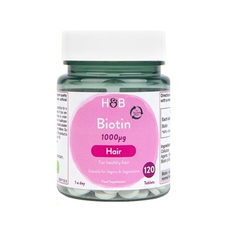 Viên uống mọc tóc Biotin Holland and Barret 1000mg