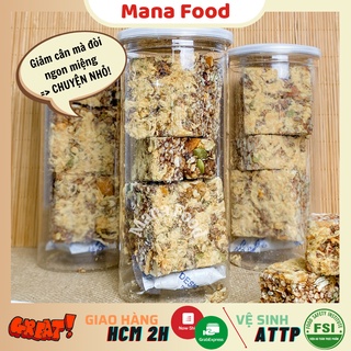 250G Thanh Gạo Lứt Ngũ Cốc Chà Bông Mana Food |  Bánh hạt dinh dưỡng - Ăn kiêng ngon miệng