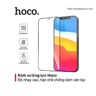 Miếng dán full màn hình Hoco G7 cho iPhone 12/12 Pro chống bám vân tay bảo vệ màn hình điện thoại