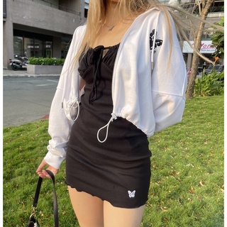 Áo ZIP UP HOODIE - áo khoác croptop khóa kéo