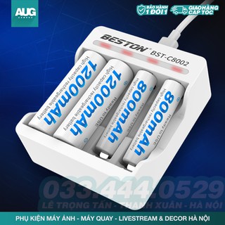 Sạc Pin AA - AAA BESTON CHÍNH HÃNG, bảo hành 6 tháng - AUG Camera &amp; Decor Hà Nội