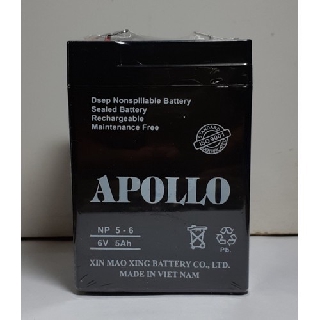 Ắc quy khô APOLLO 6V 5AH - NP 5-6