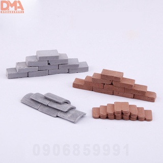 Gạch ngói mini tự làm mô hình xây nhà,tiểu cảnh,thủy sinh tỉ lệ 1/16 (Nhiều mẫu)