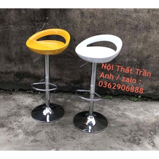 Combo 02 ghế quầy bar mặt nhựa hở lưng