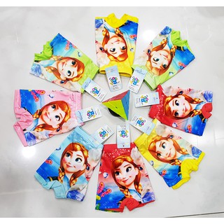 [TRẺ EM] - Quần lót đùi bé gái 3D in hình công chúa Elsa, thun co giãn 4 chiều, mềm mại thoáng mát - Quần lót trẻ em