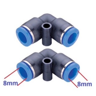 Cút góc 8mm nối nhanh dùng trong hệ thống khung sương