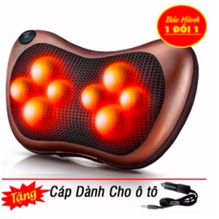 [ HÀNG CAO CẤP ] Gối Massage Hồng Ngoại 8 Bi Hàng Sách Tay Cao Cấp