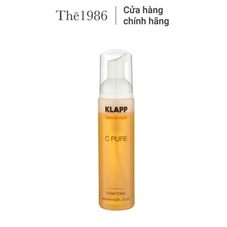 Toner Vitamin C tinh khiết dạng bọt sảng khoái làn da Klapp C Pure Foam Tonic 200ml