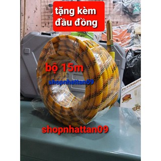 Dây rửa xe 15M jetman tặng kèm đầu đồng  - dùng cho máy rửa  chạy dây curoa