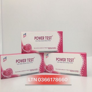 QUE THỬ THAI POWER TEST CHO KẾT QUẢ NHANH VÀ CHÍNH XÁC 4-6 NGÀY Hộp 1 que