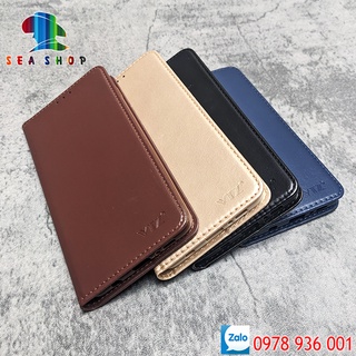 Bao da Oppo A16K Nắp gập - Ốp lưng 2 mặt có thiết kế ví cà thẻ, ngăn lớn để tien mặt - Kính full màn 9D