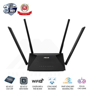 Bộ phát wifi 6 Asus RT-AX53U MU-MIMO AX1800Mbps (Chính Hãng Asus Việt Nam)