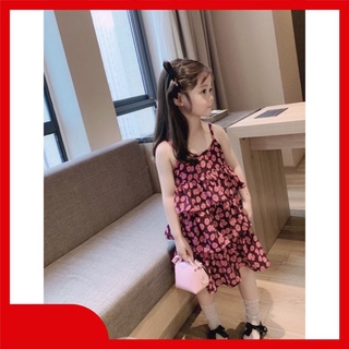 [XẢ HÀNG THANH LÝ] Váy bé gái - Váy 2 dây mảnh hoa cúc tím