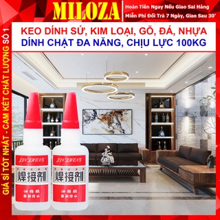 [BỘ 5 LỌ] Keo Dán Nhựa - Keo Dán Đá - Băng Keo Siêu Dính Đa Năng - Gắn Gốm Sứ, Gỗ, Kính,Ống Nhựa, Kim Loại - MILOZA