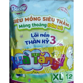 Tã Quần Bobby M12/ L12/ XL12/ XXL12 mẫu mới