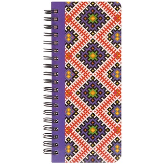 Sổ Tay Lò Xo Kẻ Ngang Daily Pattern 1 Khai Trí Stationery - Gáy Tím