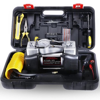 Bộ máy bơm lốp ô tô kèm phụ kiện ứng cứu, sửa chữa HD-506