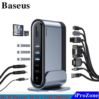 HUB kiêm sạc 16 in 1 chuyên dụng chính hãng Baseus Working Station Multifunctional Type-C HUB Adapter