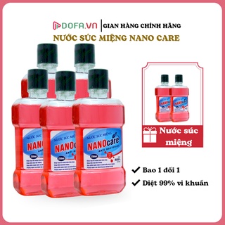 [ Mua 5 Tặng 2 ] Khử Mùi Hôi Miệng Thảo Dược Nước Súc Miệng NANOCARE Đánh Bay Vi Khuẩn Đem Lại Hơi Thở Thơm Mát