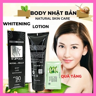Kem Body Trắng Da Dưỡng Ẩm TYPOLO Japan sữa ong chúa, làm trắng da toàn thân nhanh mềm mịn chống nắng cao shop bomby