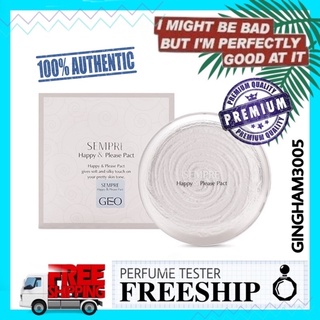 ✦GH✦ Phấn Phủ Geo Sempre Happy &amp; Please Pact Hàn Quốc 22g