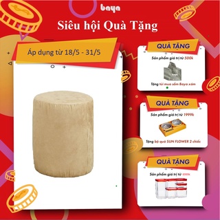 Ghế Đôn BAYA MINNEAPOLIS Thiết Kế Mặt Tròn Gọn Gàng Có Thể Đi Kèm Sofa, Trang Trí Phòng Khách Kích Thước H40xDia40