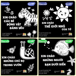 Sách Tương Phản - Bộ 4 quyển, lẻ tùy chọn (Dành cho bé 0-3 tuổi)