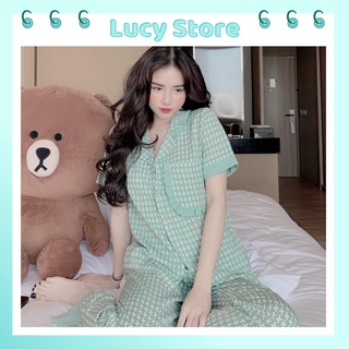 Đồ bộ pijama quần áo ngủ mặc nhà dài tay lụa cao cấp mềm mát Lucy Store