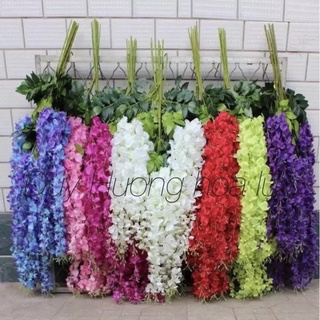 rủ tử đằng 12 nhánh - hoa tử đằng giả - hoa lụa trang trí