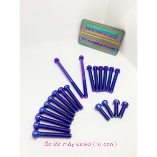 Ốc lốc máy Ex150 Ex135 Ex10 Sonic Raider Satria Sirus Titan Gr5