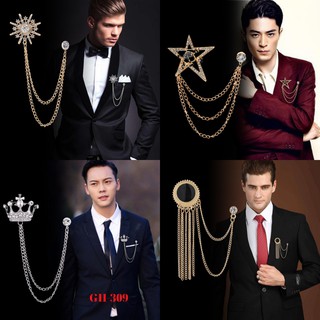 Bộ ghim cài áo Vest Nam Lapel Pin thời trang nhiều mẫu lựa chọn mới nhất 2021 {Phụ kiện Vest Nam - AdamZone}