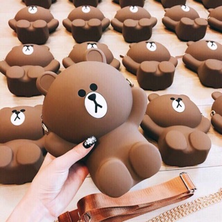 Túi điện thoại ❣️freeship❣️ túi gấu silicol
