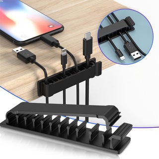 Dụng Cụ Cố Định Dây Cáp Điện Thoại Để Bàn Bằng Silicon Tiện Dụng