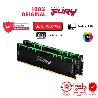 Ram Kingston Fury Renegade RGB DDR4 Tản nhiệt Bus 3000-4600MHz Bảo hành trọn đời KF432C16RBAK2/16