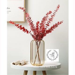 Cành lá táo cao su trang trí cắm điểm decor siêu đẹp cành dài 80cm