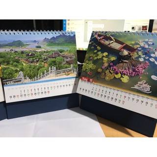 Combo 5 quyển lịch lò xo chữ A để bàn loại đẹp