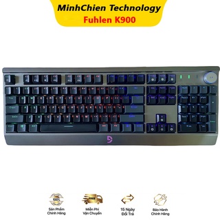 Bàn Phím Cơ Gaming Fuhlen K900- Like New Có Núm Xoay Tiện Lợi, Led Viền Siêu Đẹp
